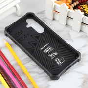 For Samsung Galaxy S24+ 5G Camouflage Armor Kickstand TPU + PC Magnetic Phone Case(Dark Blue)