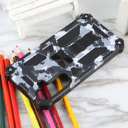 For Samsung Galaxy S24+ 5G Camouflage Armor Kickstand TPU + PC Magnetic Phone Case(Grey)