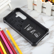 For Samsung Galaxy S24 5G Camouflage Armor Kickstand TPU + PC Magnetic Phone Case(Mint Green)