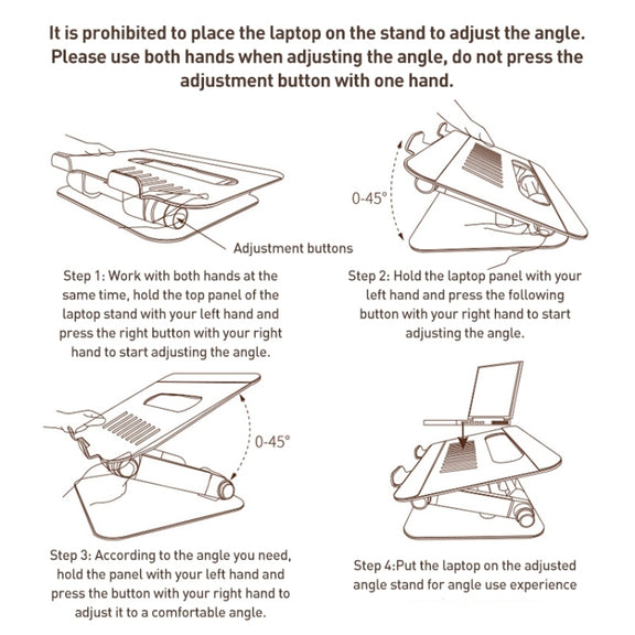 Yesido LP06 Foldable Laptop Swivel Stand(Silver)