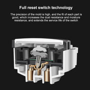 86mm Round LED Tempered Glass Switch Panel, Black Round Glass, Style:Two Billing Control