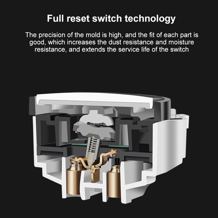 86mm Round LED Tempered Glass Switch Panel, Black Round Glass, Style:One Open Multiple Control