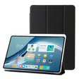 For Huawei MatePad Pro 13.2 2023 Clear Acrylic 3-Fold Leather Tablet Case(Black) - Huawei by PMC TechLife | Online Shopping South Africa | PMC TechLife | Buy Now Pay Later Mobicred