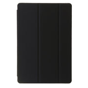For Huawei MatePad Pro 13.2 2023 Clear Acrylic 3-Fold Leather Tablet Case(Black)