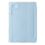 For Huawei MatePad Pro 13.2 2023 Clear Acrylic 3-Fold Leather Tablet Case(Ice Blue)