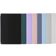 For Huawei MatePad Pro 13.2 2023 Clear Acrylic 3-Fold Leather Tablet Case(White)