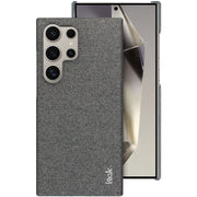 For Samsung Galaxy S24 Ultra 5G imak Ruiyi Series Cloth Texture PU + PC Phone Case(Dark Grey)