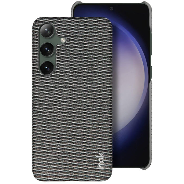 For Samsung Galaxy S24+ 5G imak Ruiyi Series Cloth Texture PU + PC Phone Case(Dark Grey)