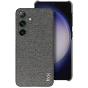 For Samsung Galaxy S24+ 5G imak Ruiyi Series Cloth Texture PU + PC Phone Case(Dark Grey)