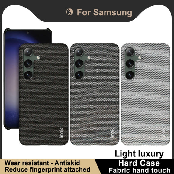 For Samsung Galaxy S24 5G imak Ruiyi Series Cloth Texture PU + PC Phone Case(Black)