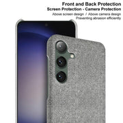 For Samsung Galaxy S24 5G imak Ruiyi Series Cloth Texture PU + PC Phone Case(Black)