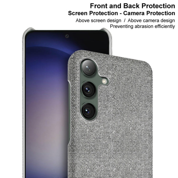 For Samsung Galaxy S24 5G imak Ruiyi Series Cloth Texture PU + PC Phone Case(Black)