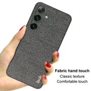 For Samsung Galaxy S24 5G imak Ruiyi Series Cloth Texture PU + PC Phone Case(Black)