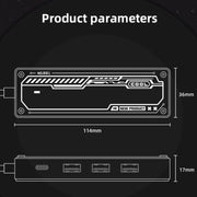 SW5H 5 in 1 Type-C to PD + USB3.0 + 2 x USB2.0 + HDMI HUB Docking Station(Grey)