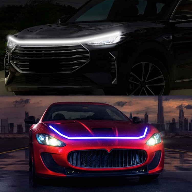 Car Startup Scan Through Hood LED Daytime Running Atmosphere Light, Length:1.8m(Red Light)