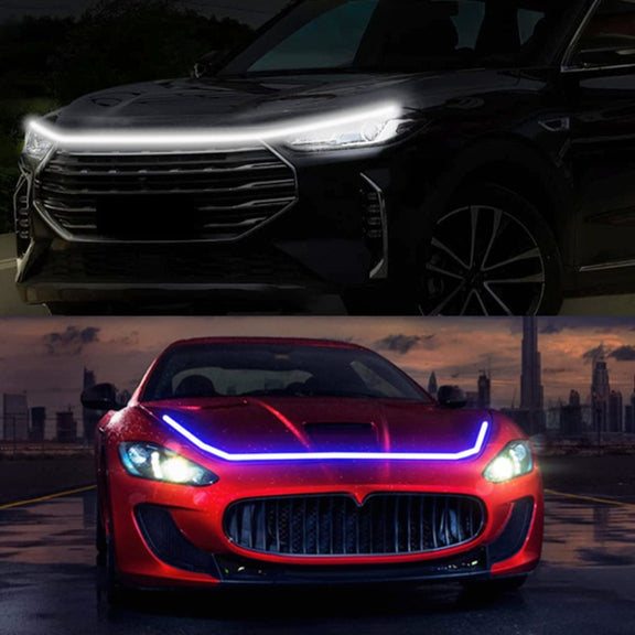 Car Startup Scan Through Hood LED Daytime Running Atmosphere Light, Length:1.8m(Red Light)