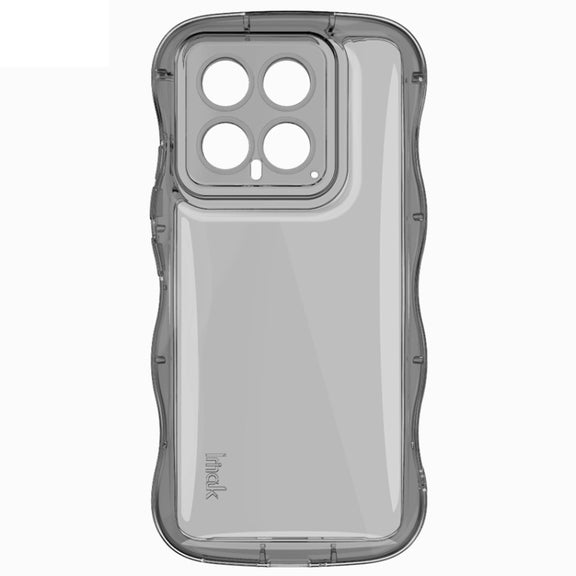 For Xiaomi 14 5G IMAK Wave Bubble Soft Shockproof Phone Case(Transparent Black)