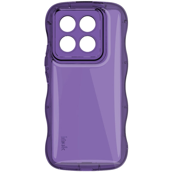 For Xiaomi 14 Pro 5G IMAK Wave Bubble Soft Shockproof Phone Case(Purple)