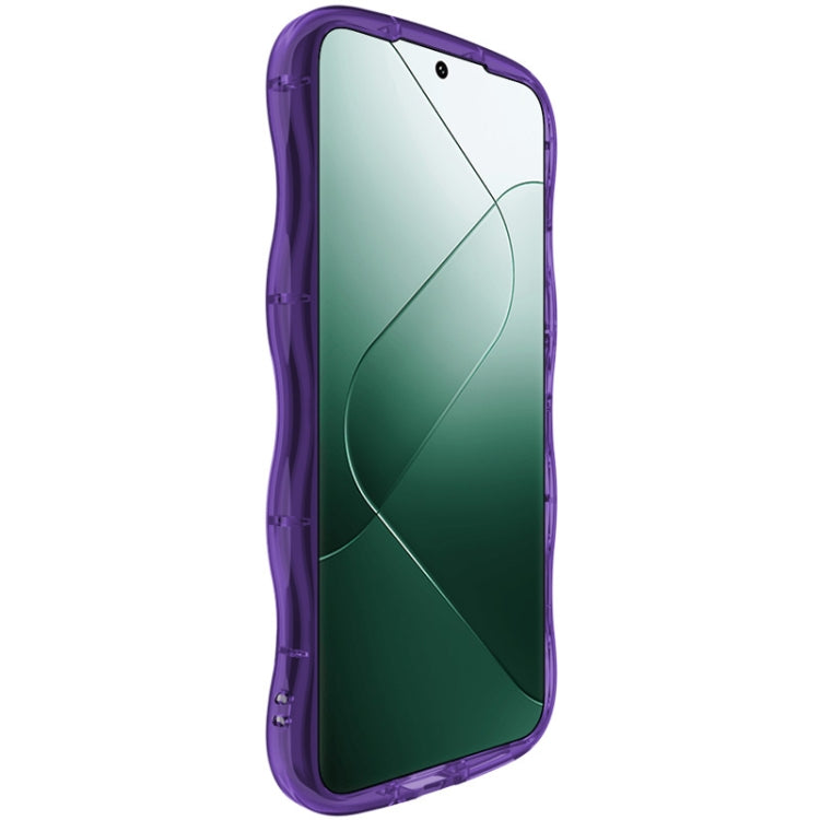 For Xiaomi 14 Pro 5G IMAK Wave Bubble Soft Shockproof Phone Case(Purple)
