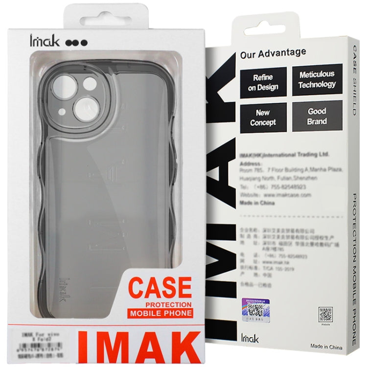 For Xiaomi 14 Pro 5G IMAK Wave Bubble Soft Shockproof Phone Case(Transparent Black)