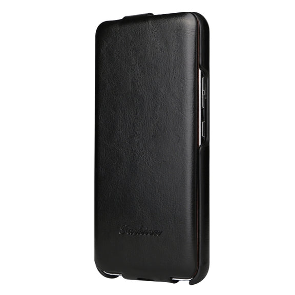 For Samsung Galaxy S24+ 5G Fierre Shann 64 Texture Vertical Flip PU Leather Phone Case(Black)