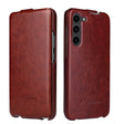 For Samsung Galaxy S24+ 5G Fierre Shann 64 Texture Vertical Flip PU Leather Phone Case(Brown) - Galaxy S24+ 5G Cases by FIERRE SHANN | Online Shopping South Africa | PMC Jewellery | Buy Now Pay Later Mobicred
