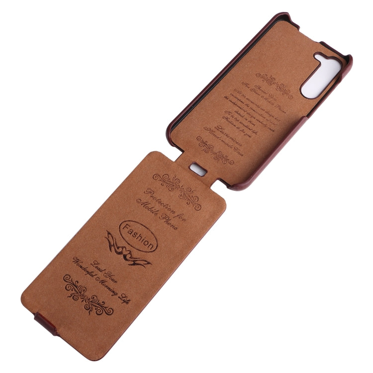 For Samsung Galaxy S24+ 5G Fierre Shann 64 Texture Vertical Flip PU Leather Phone Case(Brown)