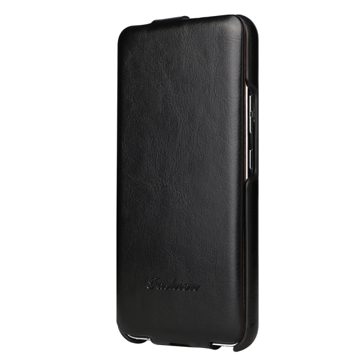 For Samsung Galaxy S24 5G Fierre Shann 64 Texture Vertical Flip PU Leather Phone Case(Black)