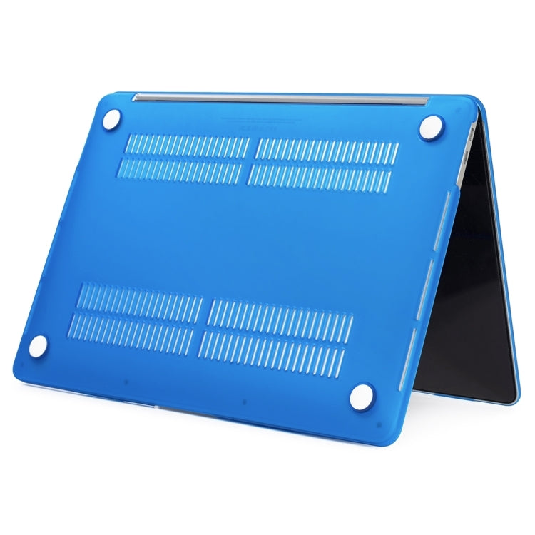 For MacBook Pro 16 inch M3 Max Laptop Matte Style Protective Case(Dark Blue)