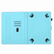 For 10 inch Universal Marble Pattern Stitching Leather Tablet Case(Gold Green)