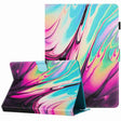 For 10 inch Universal Marble Pattern Stitching Leather Tablet Case(Rose Blue) - 10 - 11 inch by PMC TechLife | Online Shopping South Africa | PMC TechLife | Buy Now Pay Later Mobicred