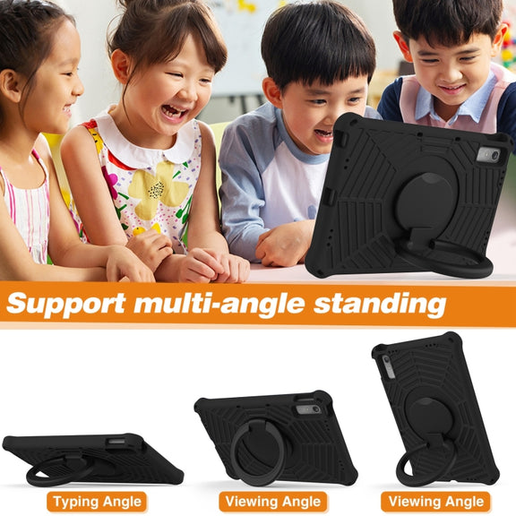 For Lenovo Tab P11 Gen2/P11 Pro/Pad Pro Spider King Silicone Protective Tablet Case(Black)