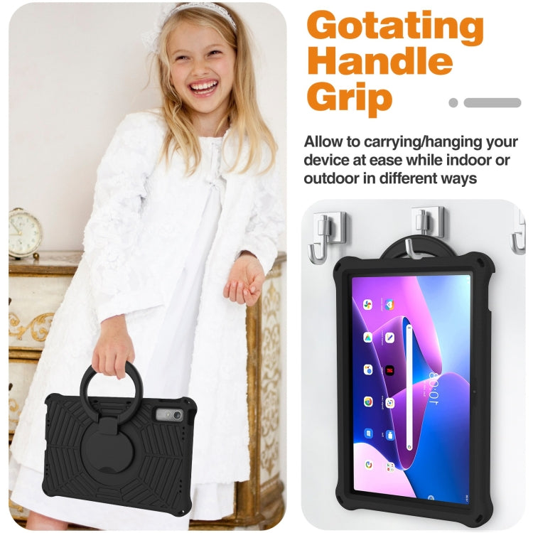 For Lenovo Tab P11 Gen2/P11 Pro/Pad Pro Spider King Silicone Protective Tablet Case(Black)