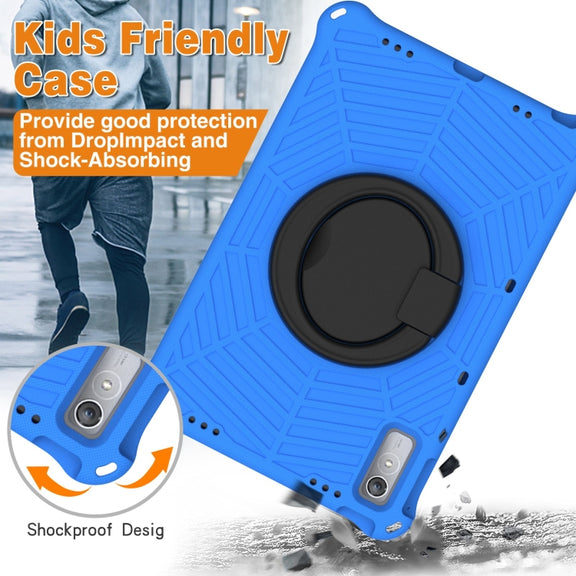 For Lenovo Tab P11 Gen2/P11 Pro/Pad Pro Spider King Silicone Protective Tablet Case(Blue)