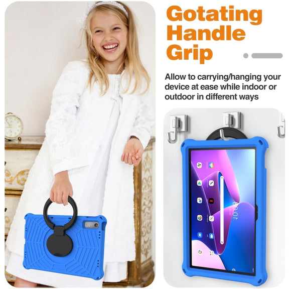 For Lenovo Tab P11 Gen2/P11 Pro/Pad Pro Spider King Silicone Protective Tablet Case(Blue)