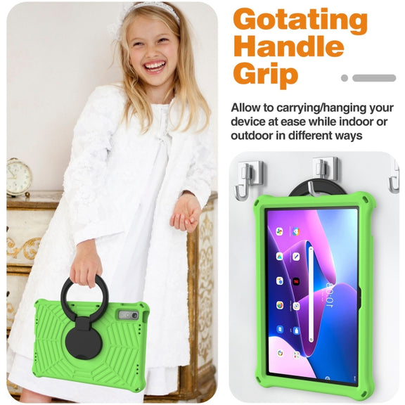 For Lenovo Tab P11 Gen2/P11 Pro/Pad Pro Spider King Silicone Protective Tablet Case(Green)