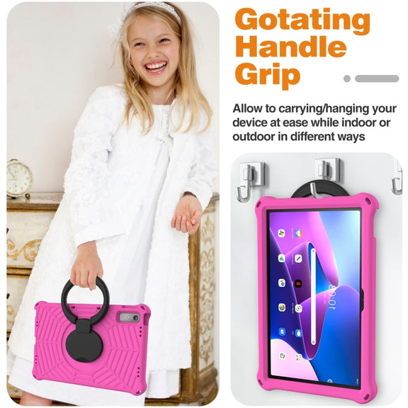 For Lenovo Tab P11 Gen2/P11 Pro/Pad Pro Spider King Silicone Protective Tablet Case(Rose Red)