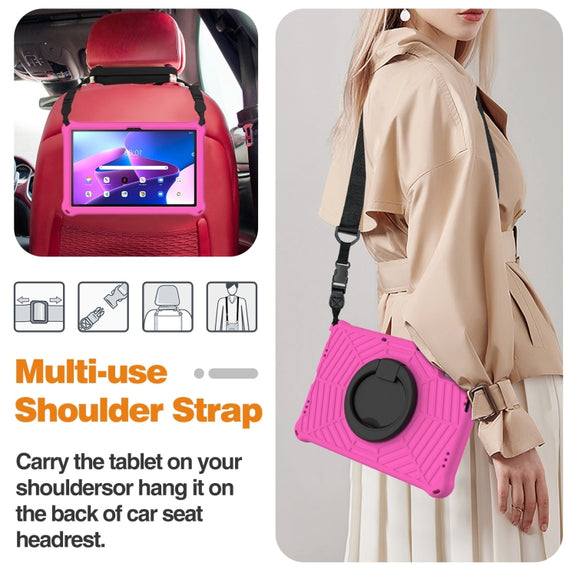 For Lenovo Tab P11 Gen2/P11 Pro/Pad Pro Spider King Silicone Protective Tablet Case(Rose Red)