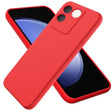 For vivo T2 Pro/S17e/iQOO Z7 Pro Solid Color Liquid Silicone Dropproof Full Coverage Phone Case(Red) - vivo Cases by PMC TechLife | Online Shopping South Africa | PMC TechLife | Buy Now Pay Later Mobicred