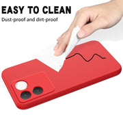 For vivo T2 Pro/S17e/iQOO Z7 Pro Solid Color Liquid Silicone Dropproof Full Coverage Phone Case(Red)