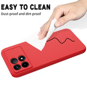 For Xiaomi Redmi K70/K70 Pro Solid Color Liquid Silicone Dropproof Full Coverage Phone Case(Red)