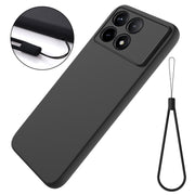 For Xiaomi Redmi K70/K70 Pro Solid Color Liquid Silicone Dropproof Full Coverage Phone Case(Black)