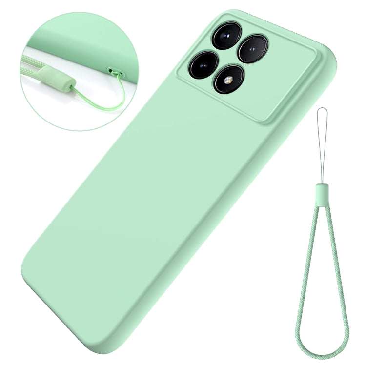 For Xiaomi Redmi K70/K70 Pro Solid Color Liquid Silicone Dropproof Full Coverage Phone Case(Green)