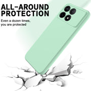 For Xiaomi Redmi K70/K70 Pro Solid Color Liquid Silicone Dropproof Full Coverage Phone Case(Green)