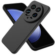For Xiaomi 14 Ultra Solid Color Liquid Silicone Dropproof Full Coverage Phone Case(Black) - 14 Ultra Cases by PMC TechLife | Online Shopping South Africa | PMC TechLife