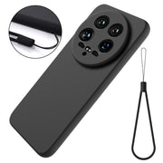 For Xiaomi 14 Ultra Solid Color Liquid Silicone Dropproof Full Coverage Phone Case(Black)
