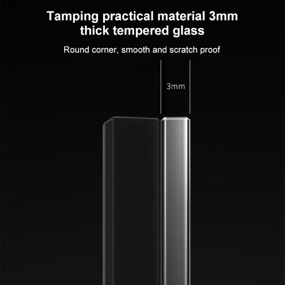 86mm Round LED Tempered Glass Switch Panel, Gray Round Glass, Style:Four Billing Control
