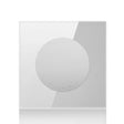 86mm Round LED Tempered Glass Switch Panel, Gray Round Glass, Style:One Open Multiple Control -  by PMC TechLife | Online Shopping South Africa | PMC TechLife | Buy Now Pay Later Mobicred