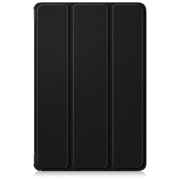 For Lenovo Tab M11/ Xiaoxin Pad 11 2024 Custer Texture 3-Fold Holder Leather Smart Tablet Case(Black)