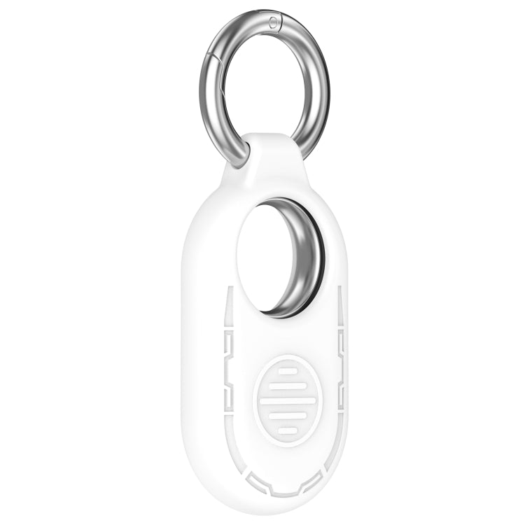 For Samsung Galaxy SmartTag 2 Location Tracker Portable Silicone Protective Case(White)